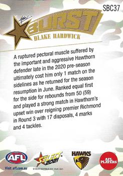 2021 Select AFL Footy Stars - Starburst Caricatures Camo #SBC37 Blake Hardwick Back